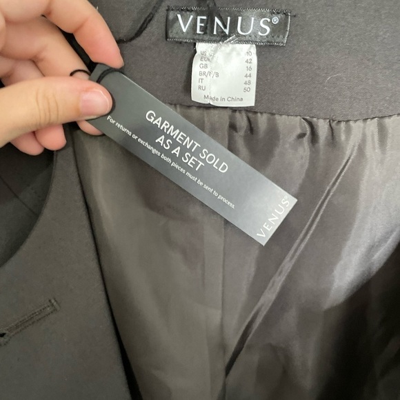 Venus NWT Charcoal Gray Button Down Cardigan Jacket 10 - Picture 2 of 6